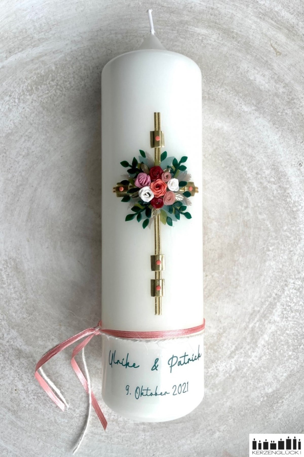 Hochzeitskerze „Rosenblüte