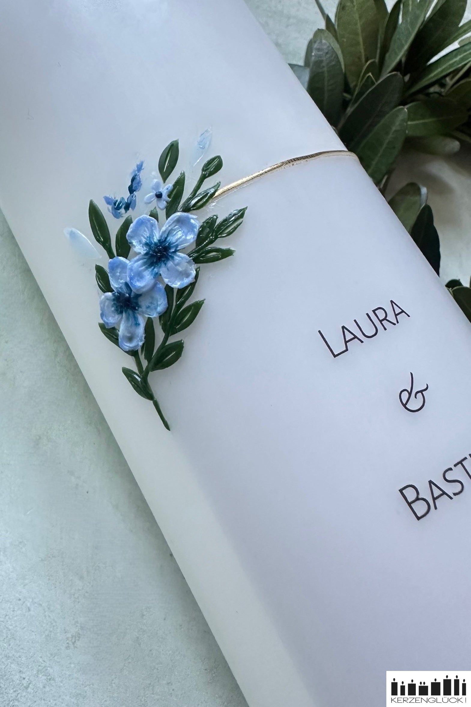 Detailaufnahme Blaue Blüten