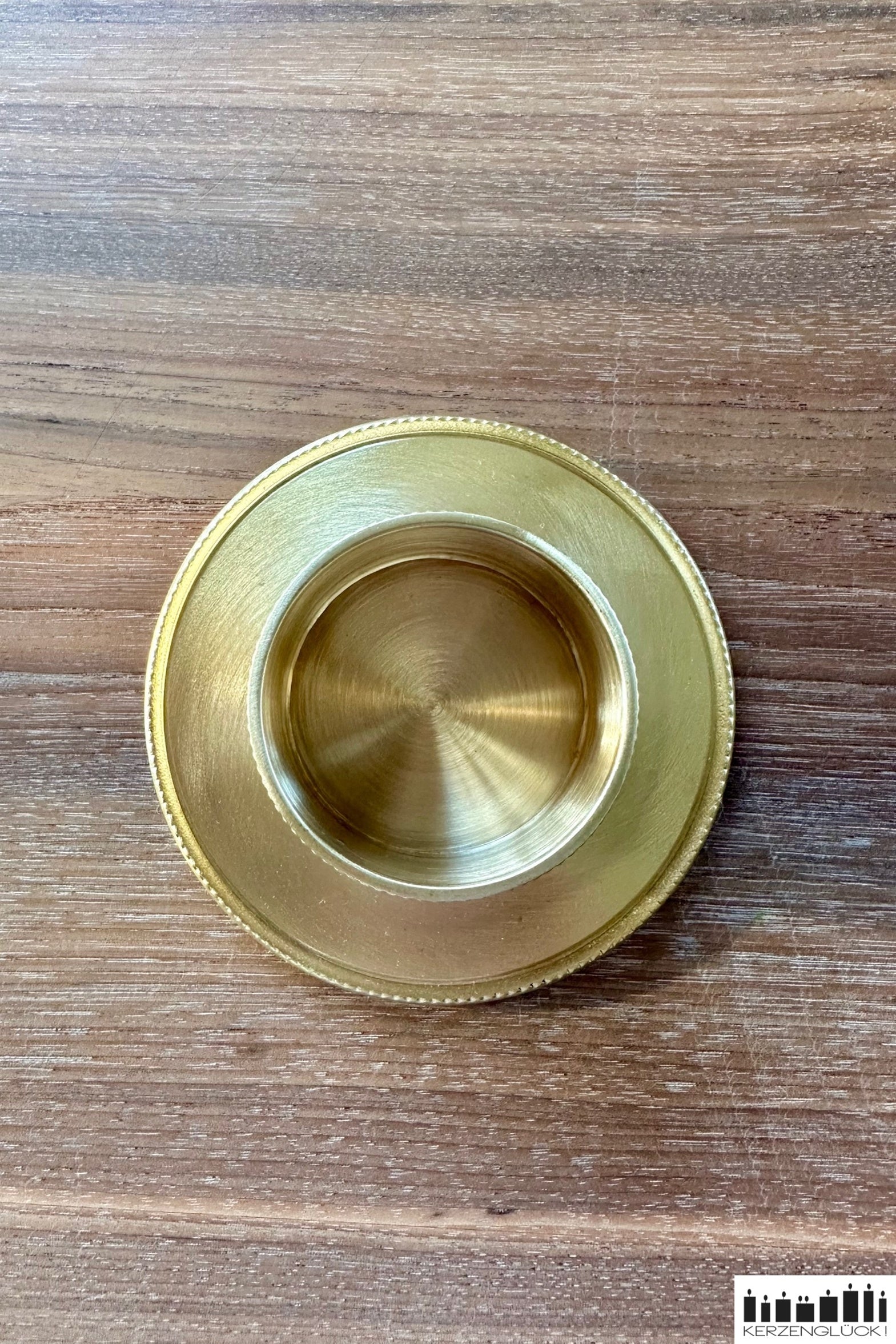 Kerzenhalter mit Perlrand für Kerzen mit Ø 5 cm
