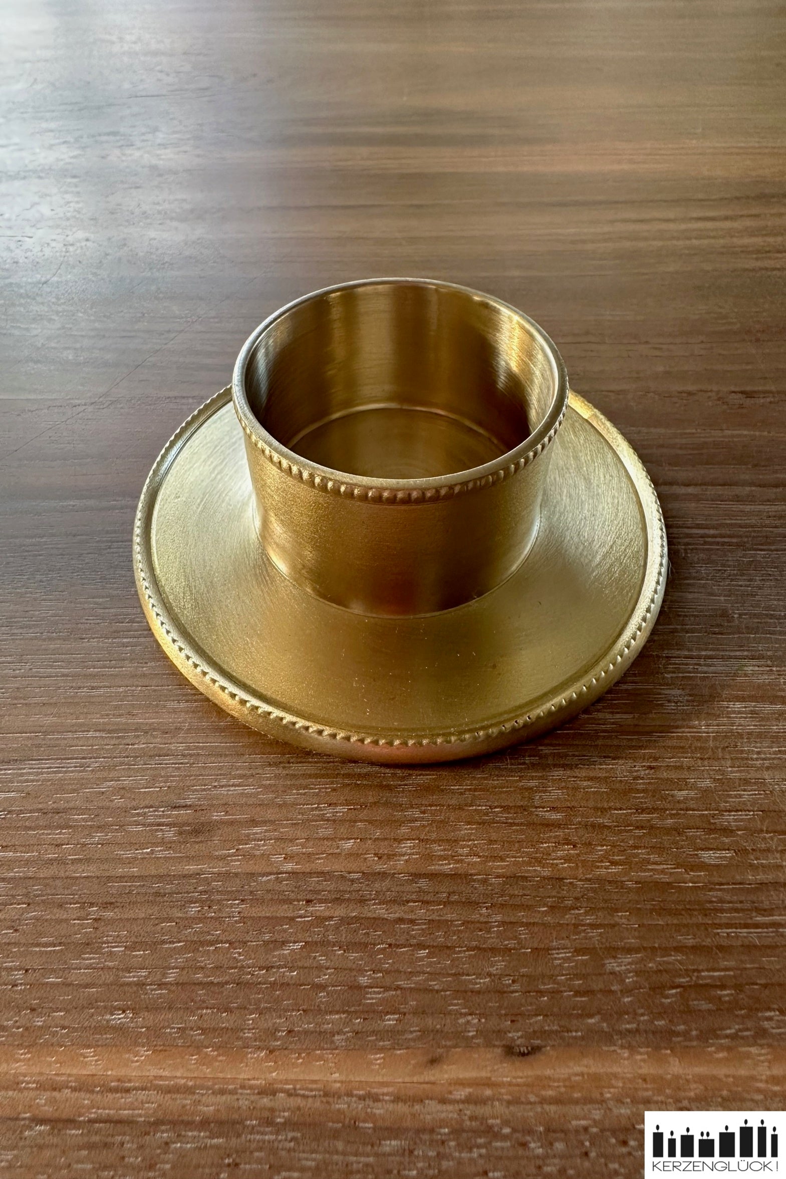 Kerzenhalter mit Perlrand für Kerzen mit Ø 5 cm