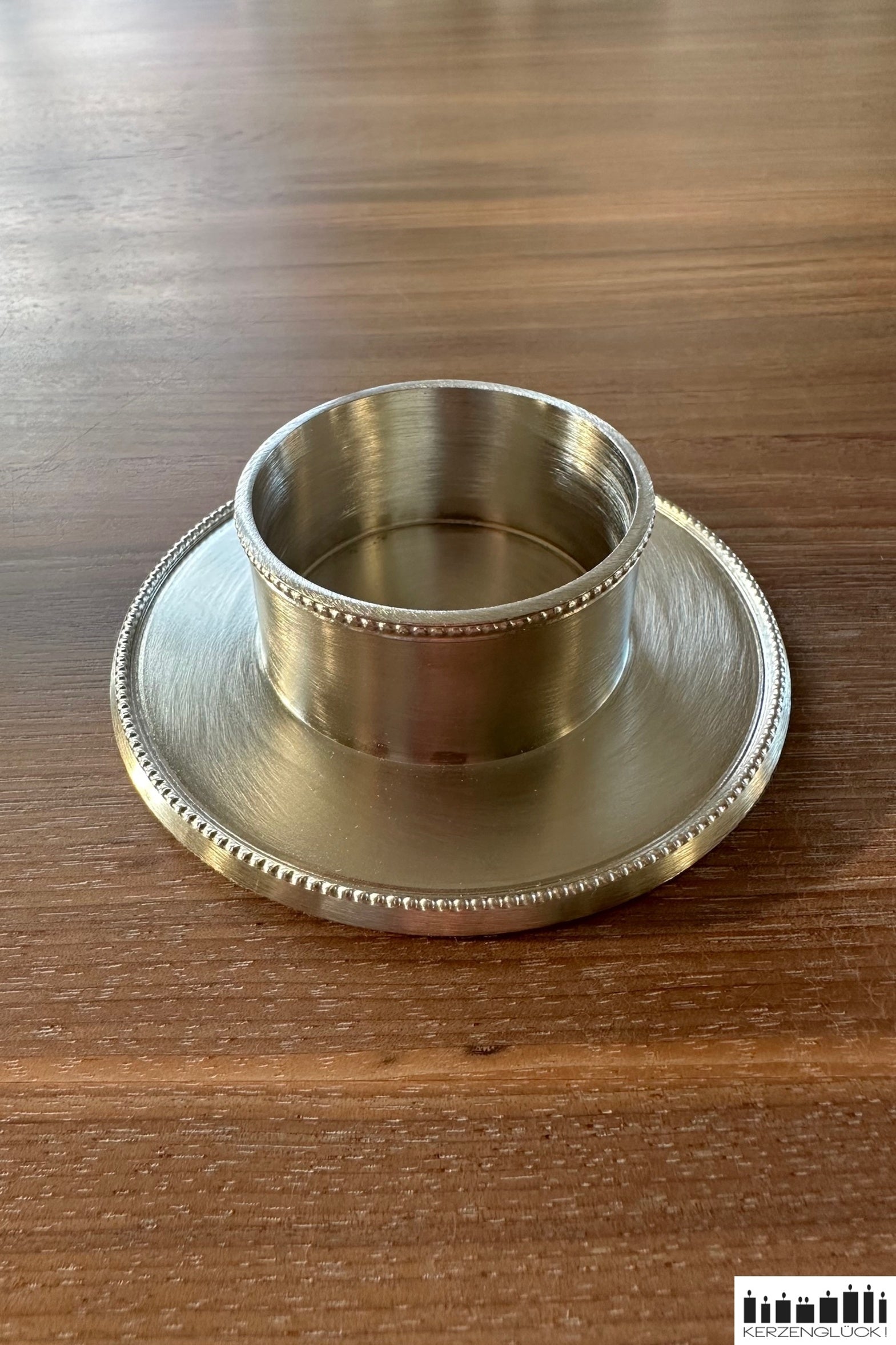 Kerzenhalter mit Perlrand für Kerzen mit Ø 5 cm