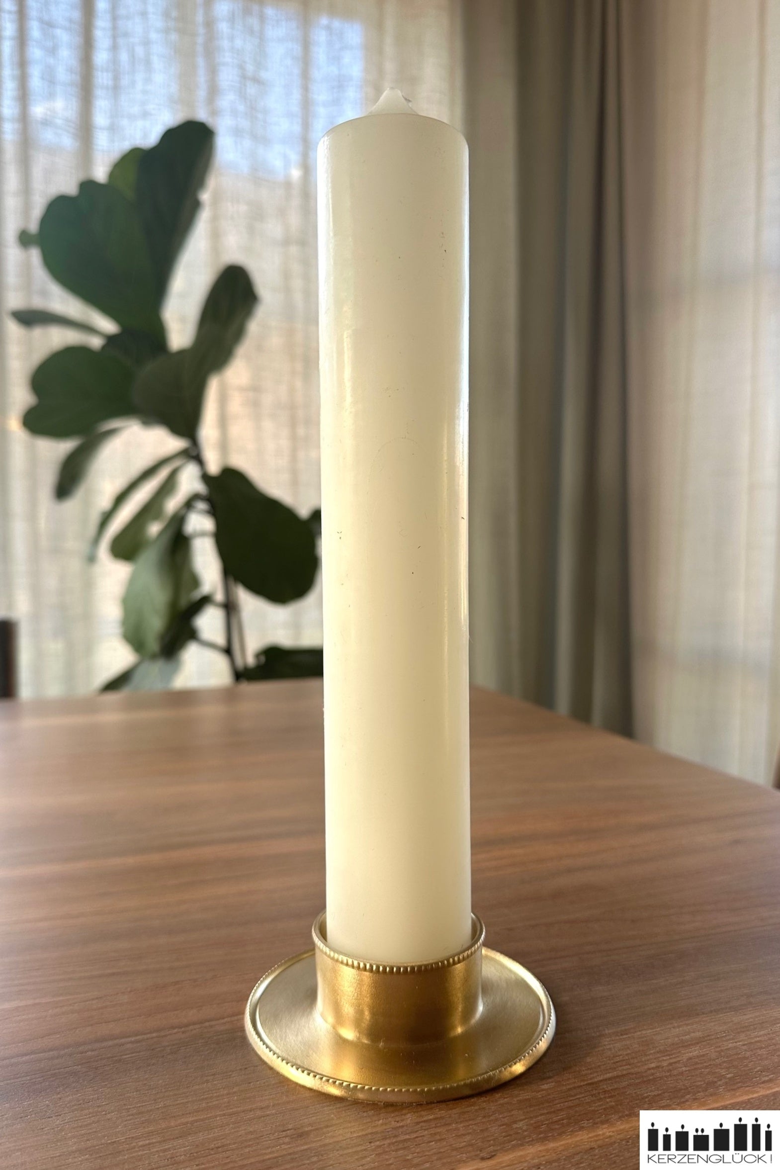 Kerzenhalter mit Perlrand für Kerzen mit Ø 5 cm