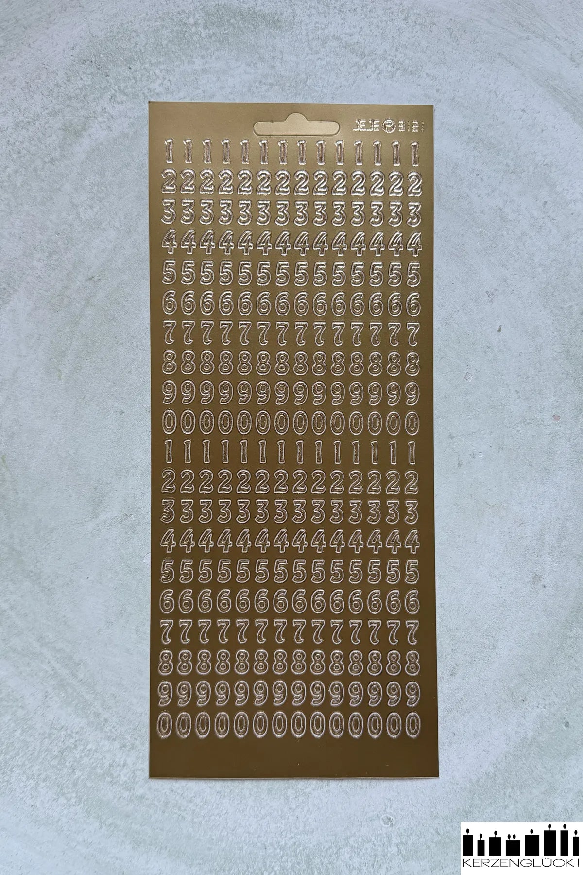 Konturensticker Zahlen 0-9