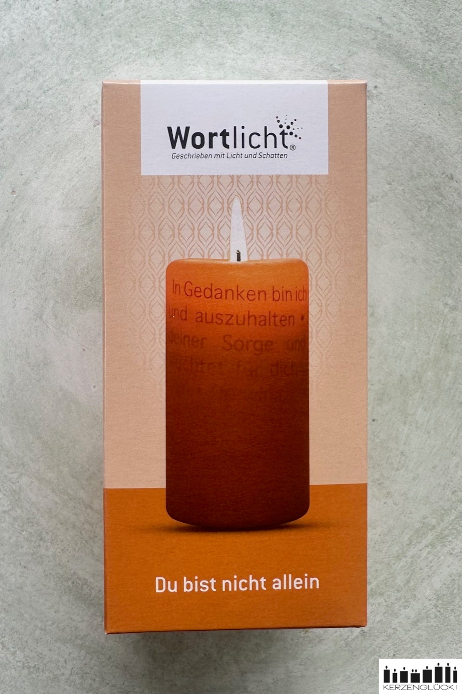 Wortlicht "Du bist nicht allein"