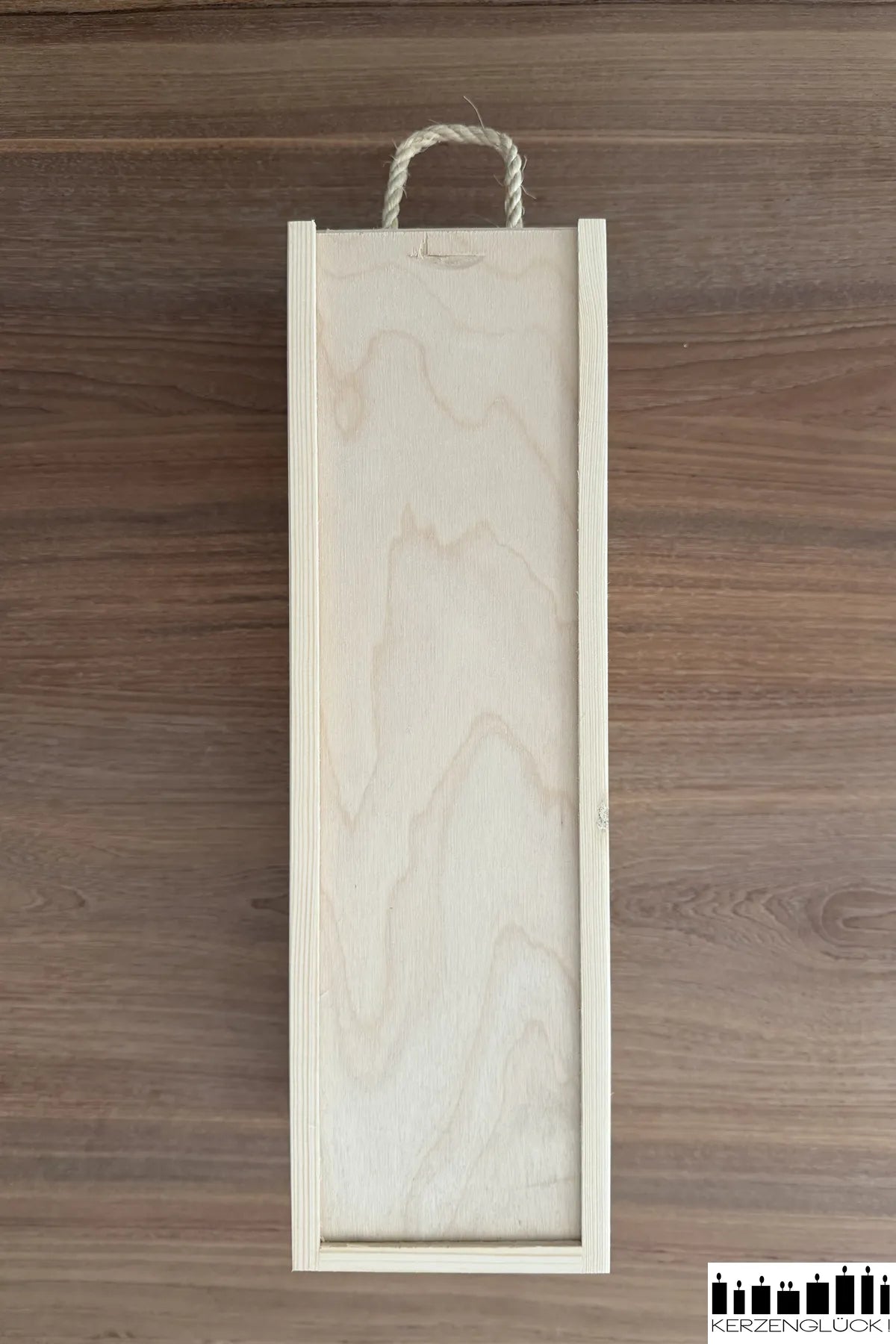 Holzbox mit Schiebedeckel für Kerzen der Größe 25x7 cm / 25x6 cm