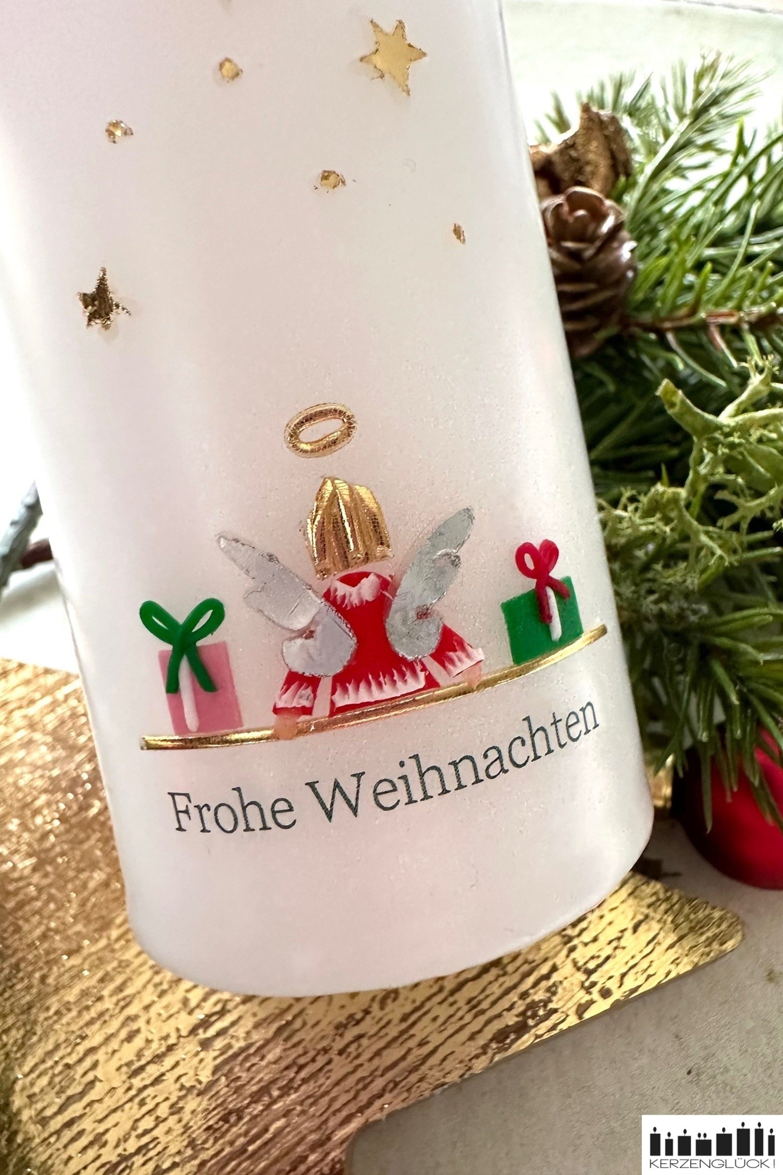Weihnachtskerze "Engel", klein