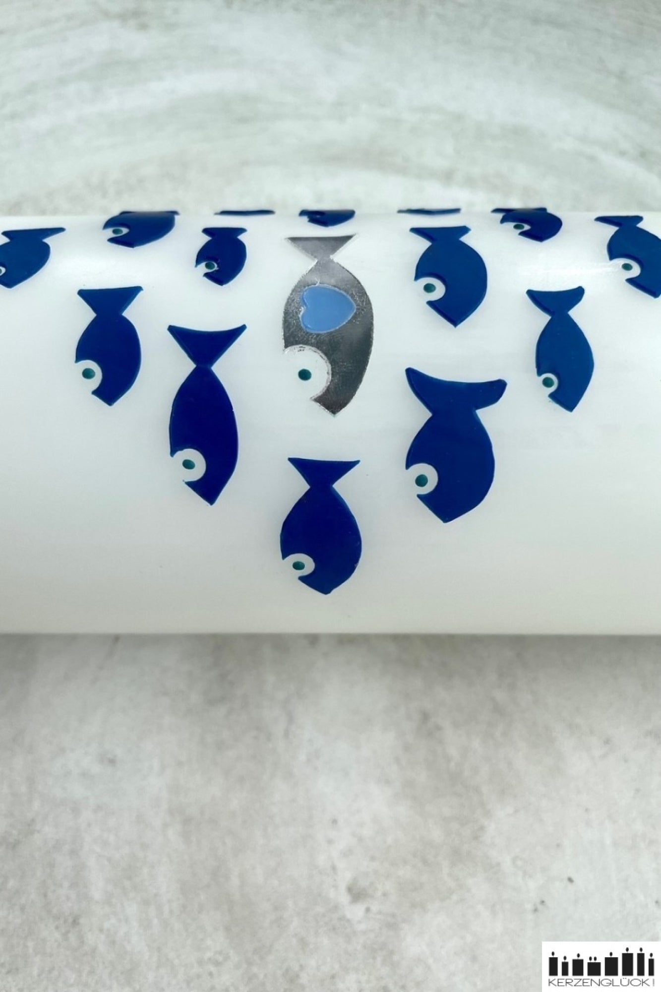 Kommunionkerze "Fischschwarm