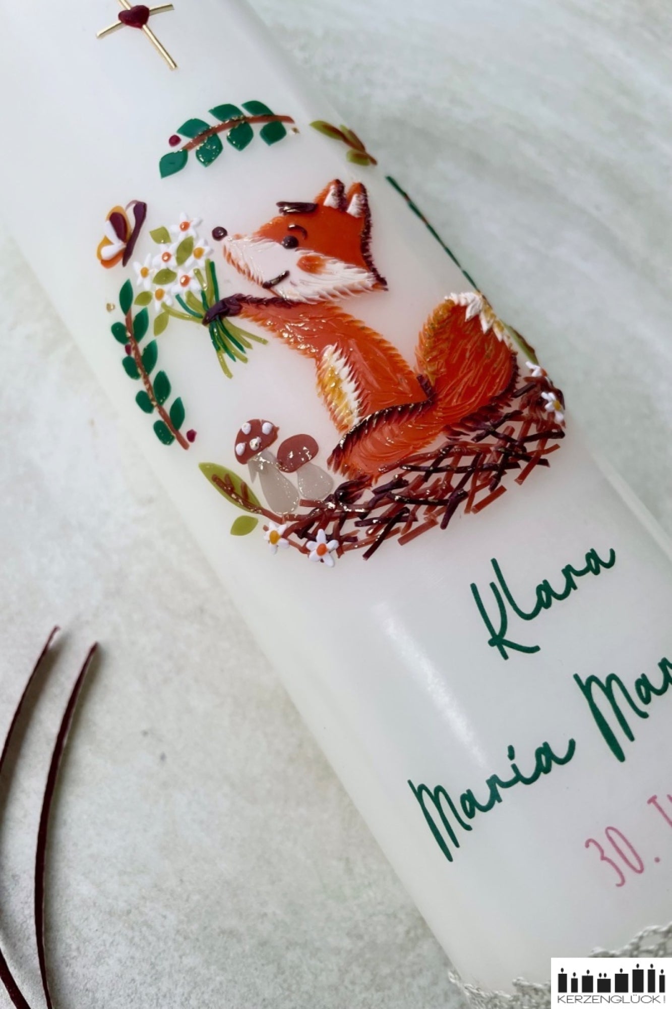 Taufkerze "Fuchs"