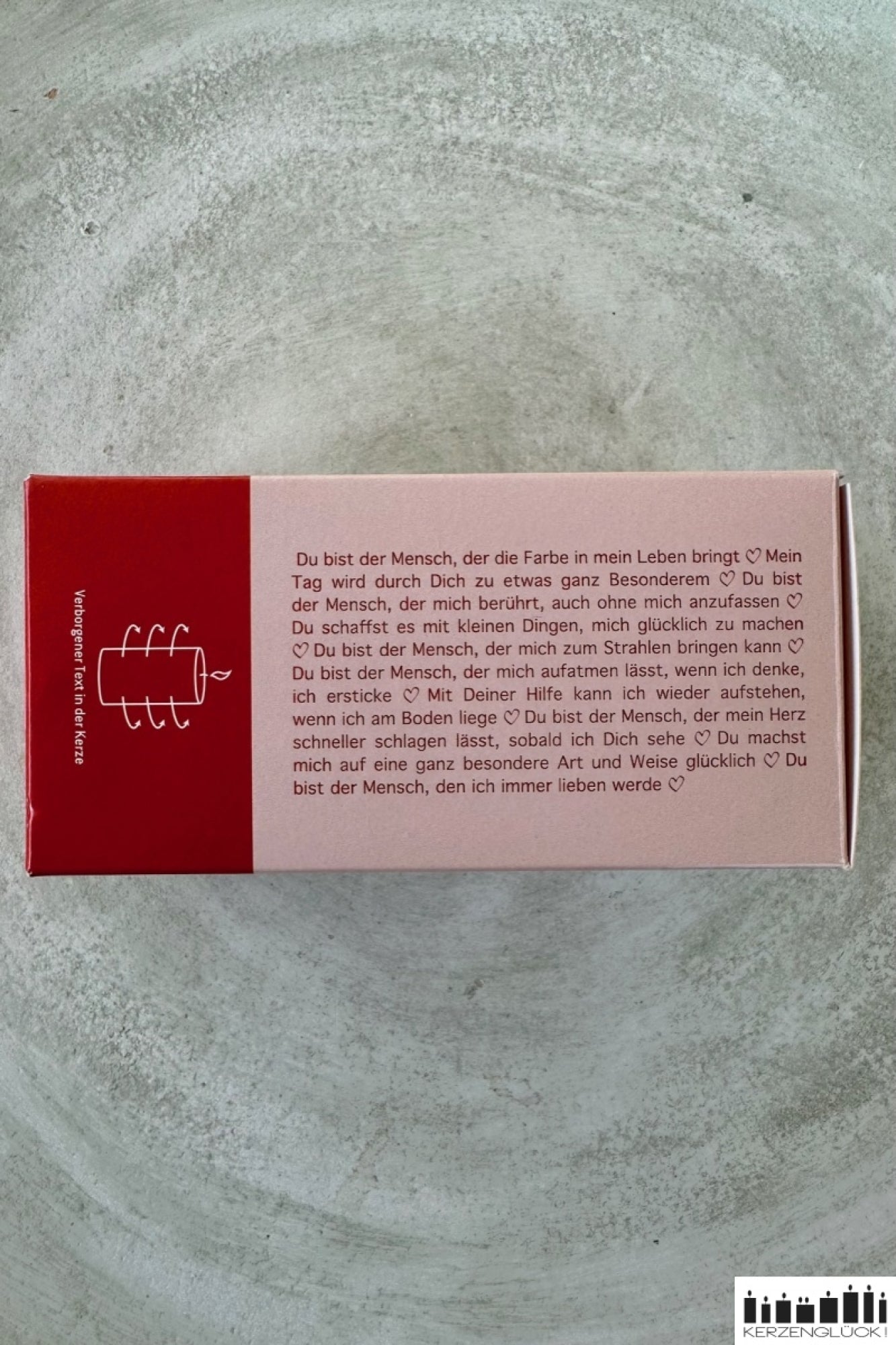 Wortlicht "Für den liebsten Menschen"