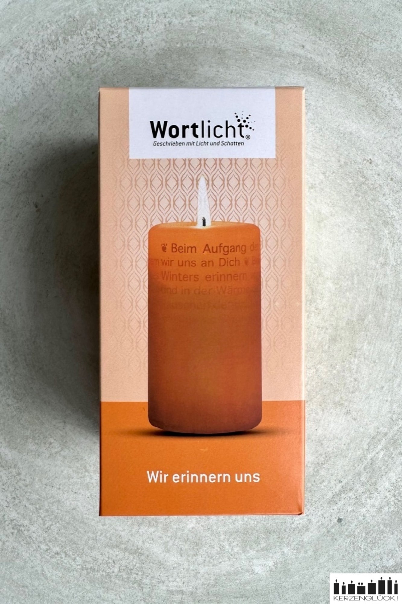 Wortlicht "Wir erinnern uns"