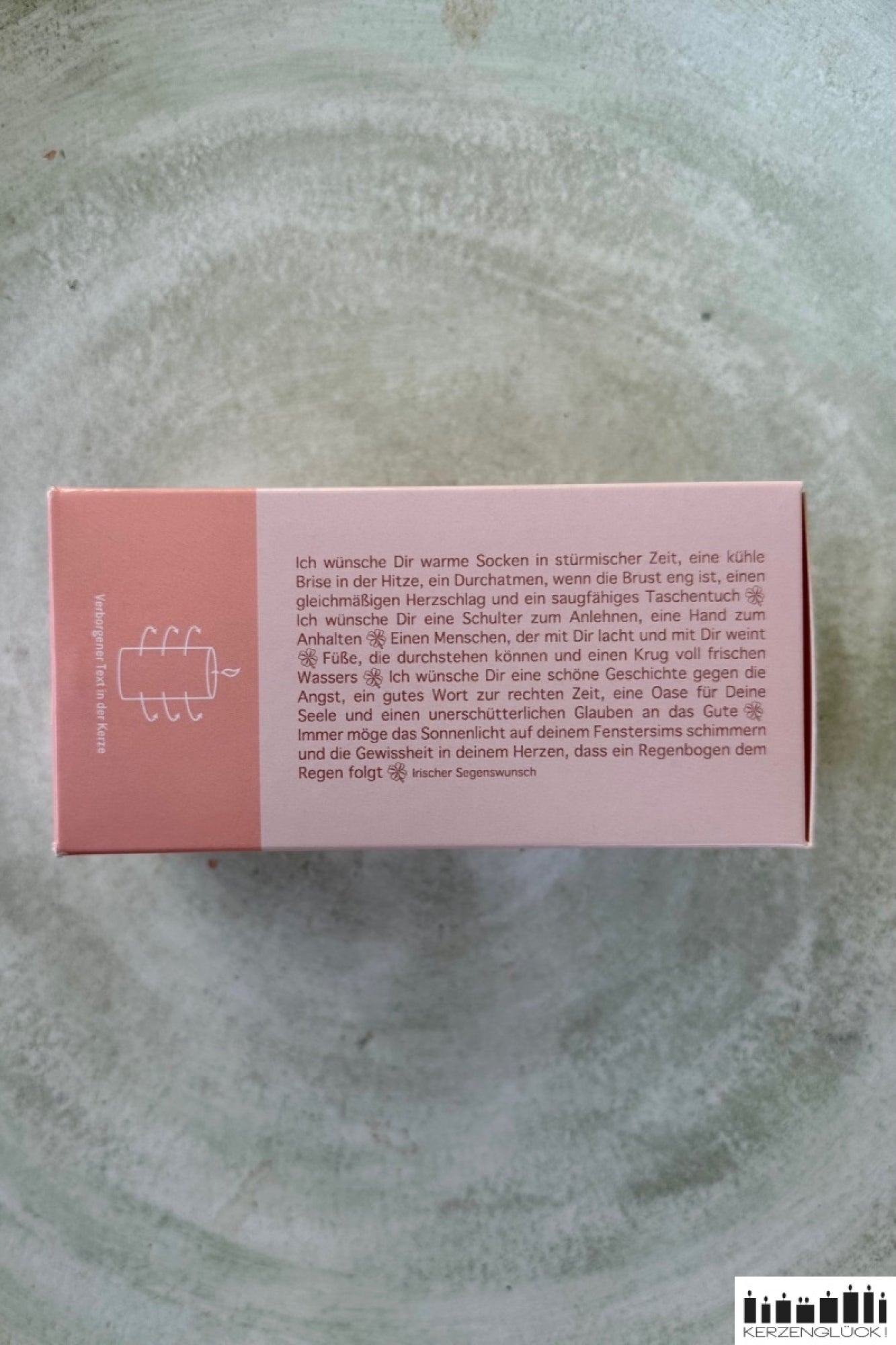 Wortlicht "Leuchtende Gedanken - für dich", rosa