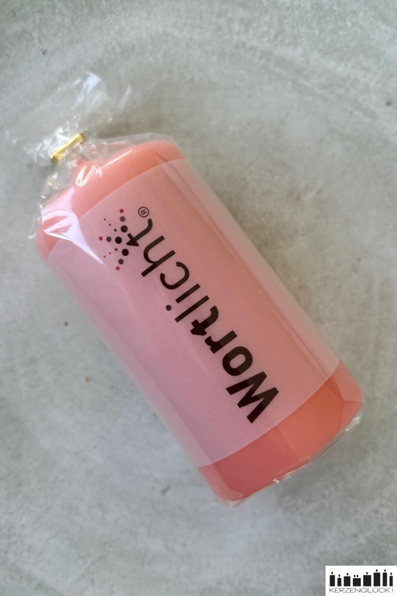 Wortlicht "Leuchtende Gedanken - für dich", rosa