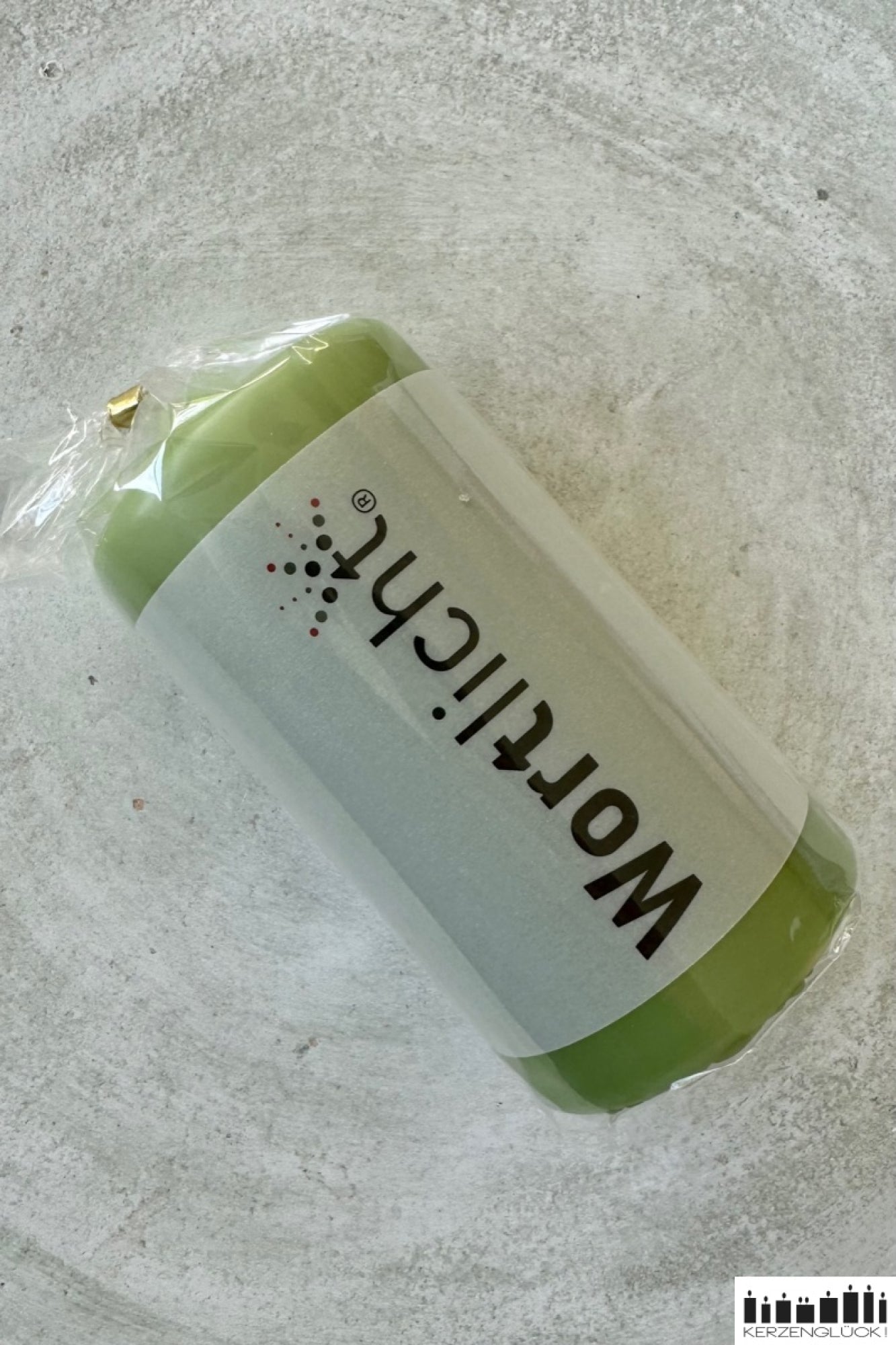 Wortlicht "Leuchtende Gedanken - für dich", grün