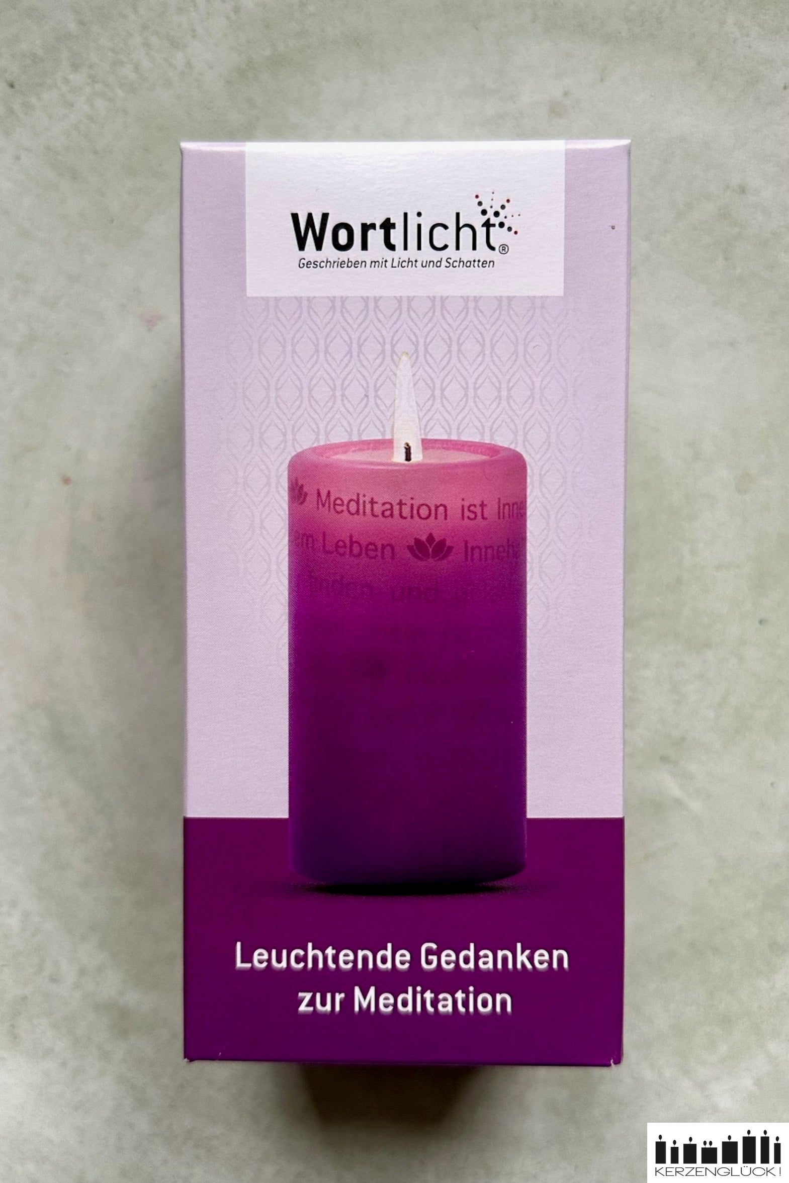 Wortlicht Verpackung von vorne