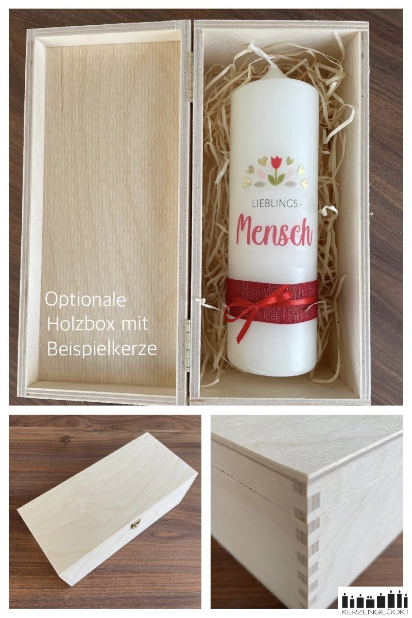 Glückskerze "Für den liebsten Papa"