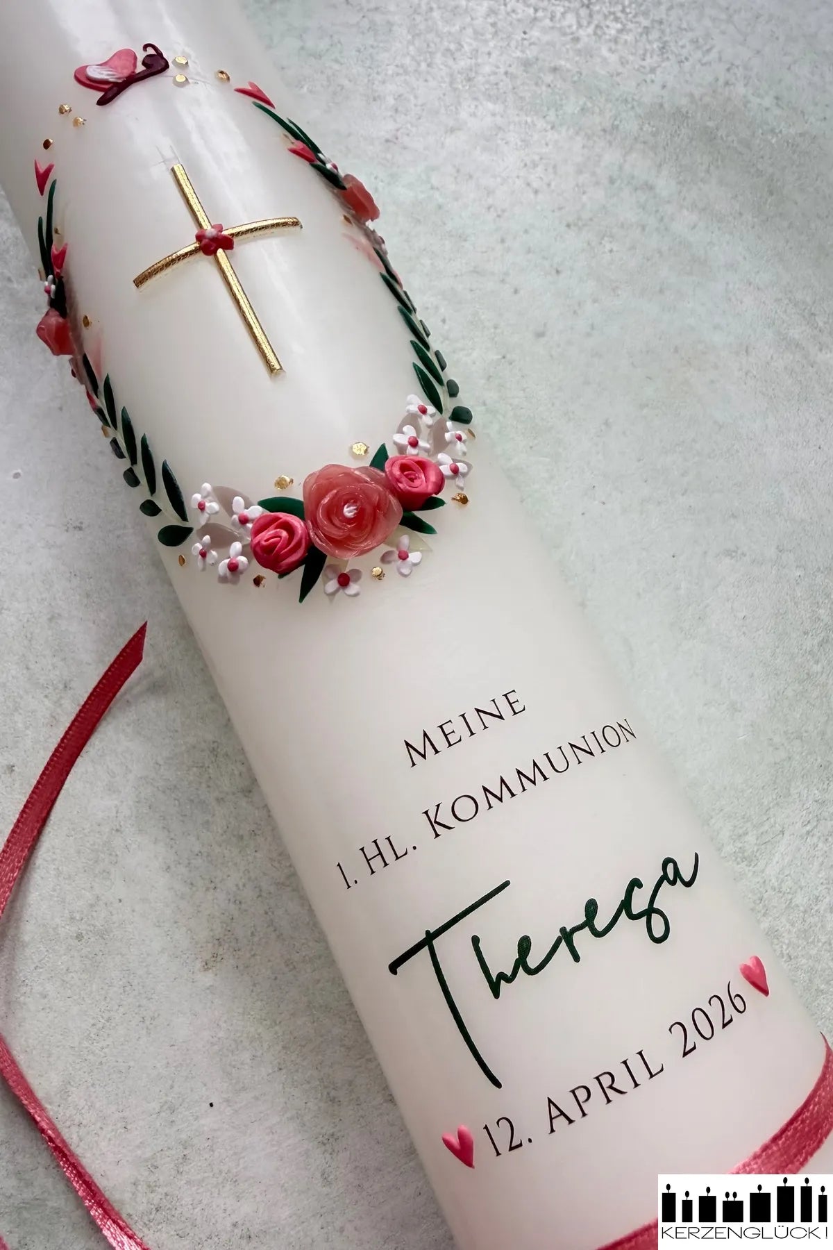 Kommunionkerze-Schmetterling-30x5-Detail