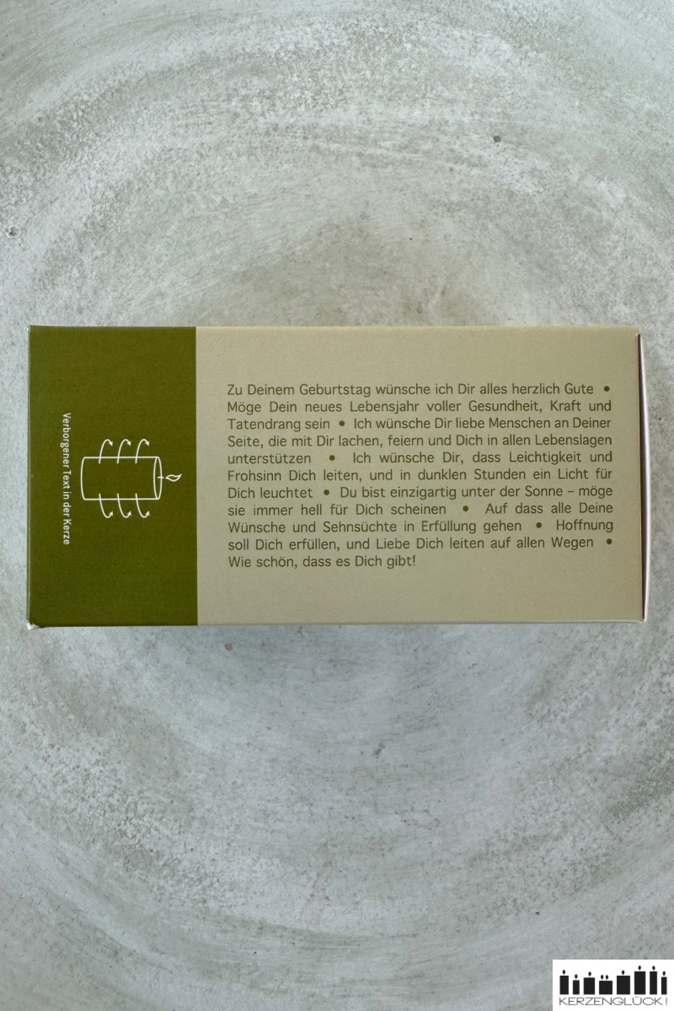 Wortlicht "Leuchtende Geburtstagswünsche"